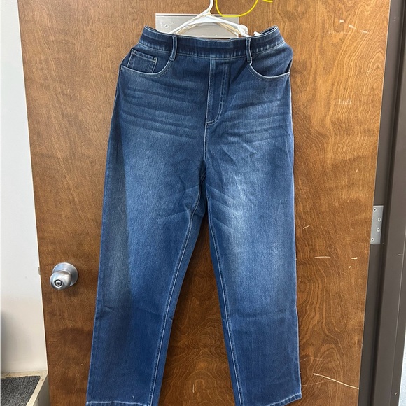 HALARA Women's Straight Leg Jeans - Blue - Picture 2 of 3